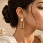 Lumière Gold-Tone Pearl Statement Drop Earrings