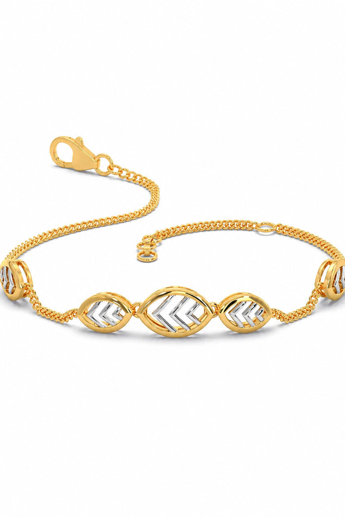 Rose Gold Heart Charm Bracelet