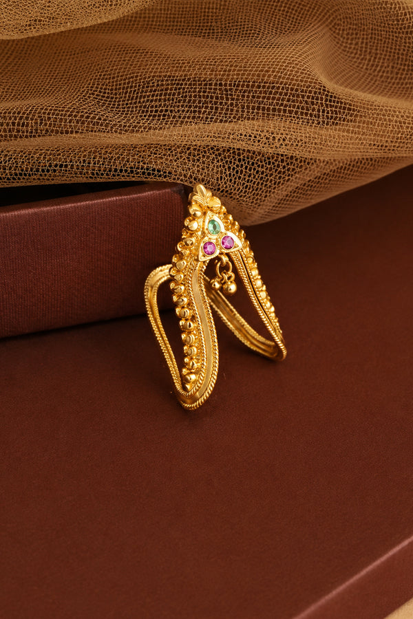 Royal Emerald Halo Ring